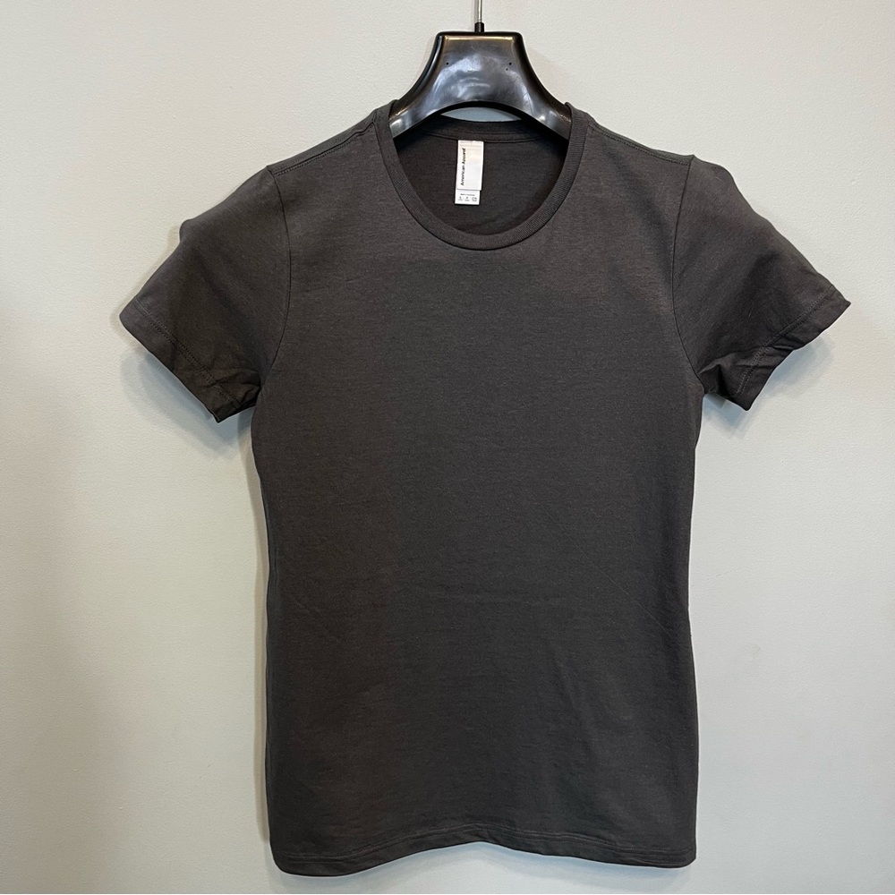 American Apparel 100% Cotton Grey Gray Shirt Size S Small Ladies Women’s NEW